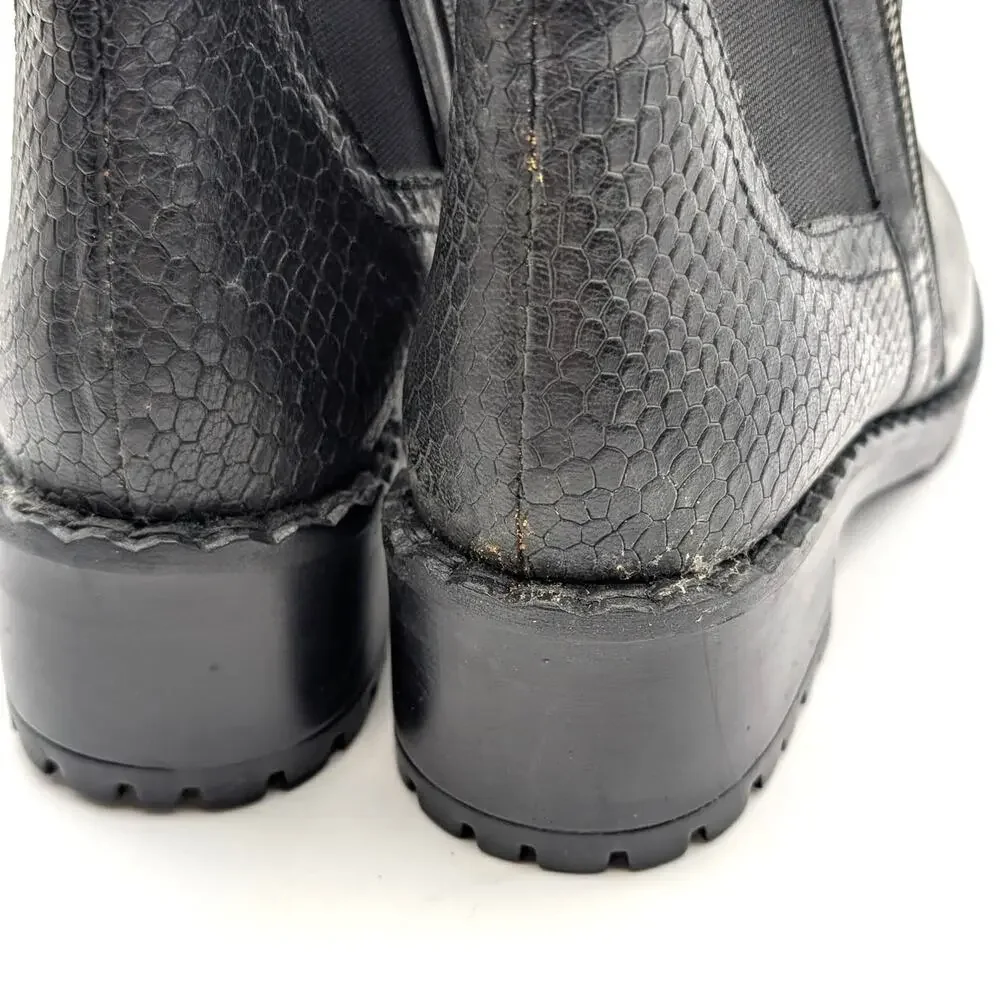 Vintage Foundry Co. Alara Ankle Boot Round Toe Women's Black Size US8 EU38.5